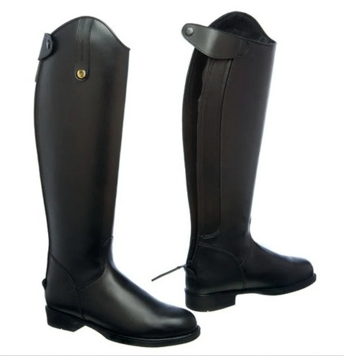 BOTA LEXHIS ARIANA SINTETICA CON ELASTICO Y CREMALLERA (PAR) NEGRO PARA MUJER