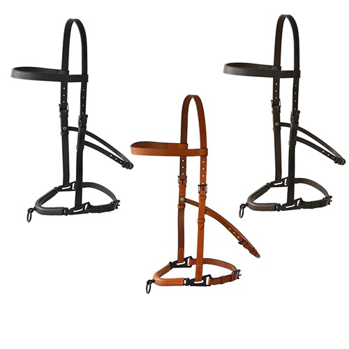 [05692005411] CABEZADA SERRETA VAQUERA HH CUERO AHOGADERO MEDIO 1 PILAR FORRADA CAFE FULL