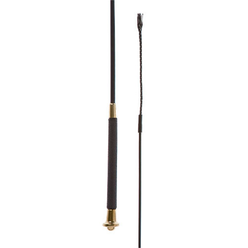 FUSTA DOMA HH FIBRA CON EMPUÑADURA, CON TOPE, SIN ASA Y CON TRALLA NEGRO ORO