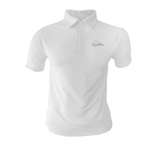 POLO CONCURSO LEXHIS DARIEL HOMBRE MANGA CORTA BLANCO
