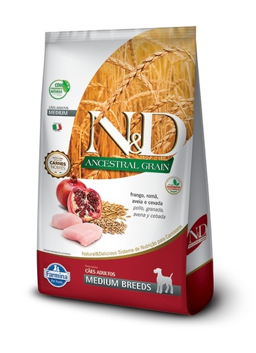 CONCENTRADO PARA PERRO ND ANCESTRAL CANINE CORDERO ADULTO MEDIUM