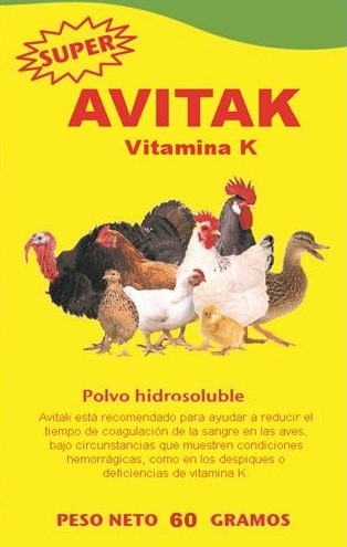 AVITAK VITAMINA K SUPER 60 GRAMOS