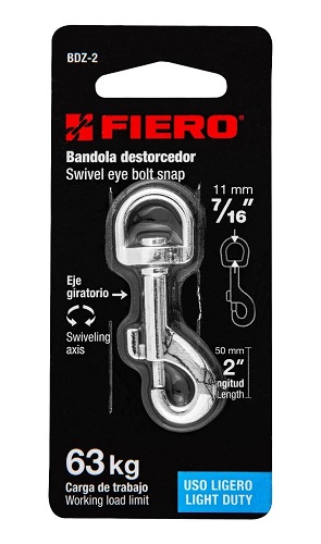 [44029] BANDOLA DESTORCEDOR FIERO 2"-70KG-7/16"