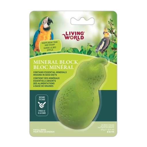 [2-4082190] BLOQUE MINERAL PARA AVES DE PERA
