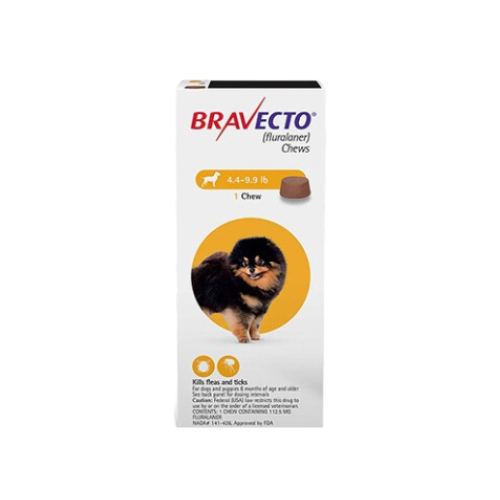 TABLETA MASTICABLE ANTIPULGAS PARA PERRO BRAVECTO 3 MESES