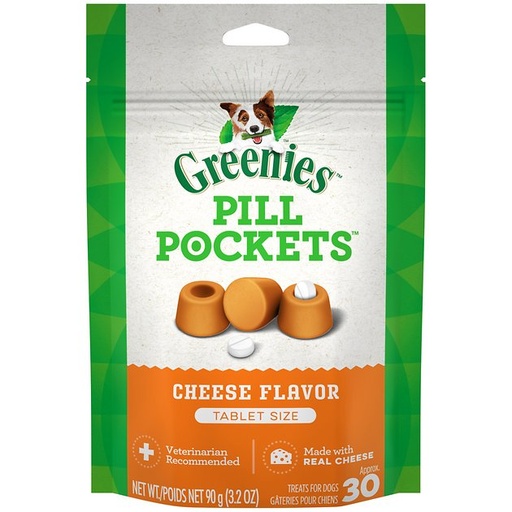 CANINE GREENIES PILL POCKETS CHEESE FLAVOR 90 GRS