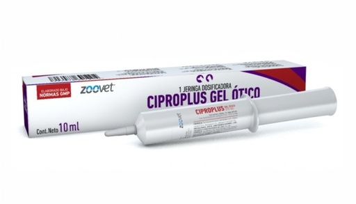 CIPROPLUS GEL OTICO 10 ML PARA CANINO Y FELINO