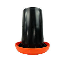 [5-0027] COMEDERO PARA POLLO DE TOLVA NEGRA CON NARANJA JAT 10 KG