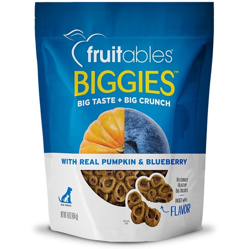 [1030779] FRUITABLES DOG TREAT BIGGIES PUMPKIN AND BLUEBERRY