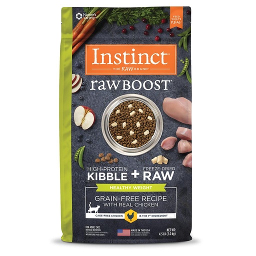 INSTINCT RAW BOOST GRAIN FREE CHICKEN HEALTHY WEIGHT FOR CATS