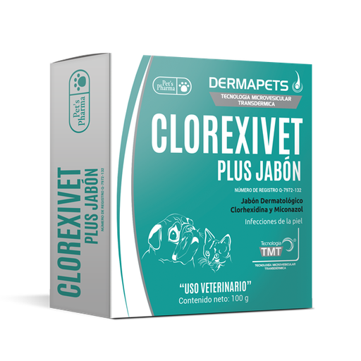 [PET517] JABON DERMAPETS CLOREXIVET PLUS 100G
