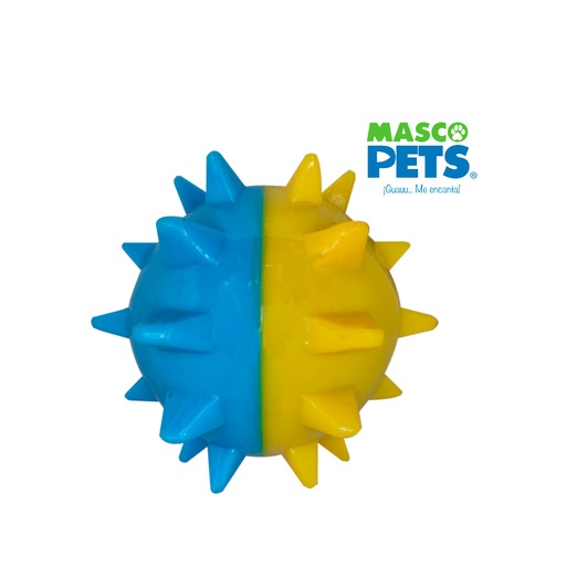 [MP1-2-10202] JUGUETE PARA PERRO BOLA PUAS 13 CMS MASCOPETS