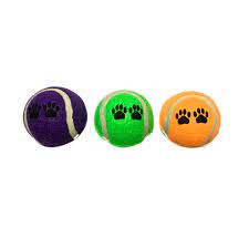 [KD3055] JUGUETE PARA PERRO TRES PELOTAS 8CM